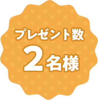 プレゼント数2名様