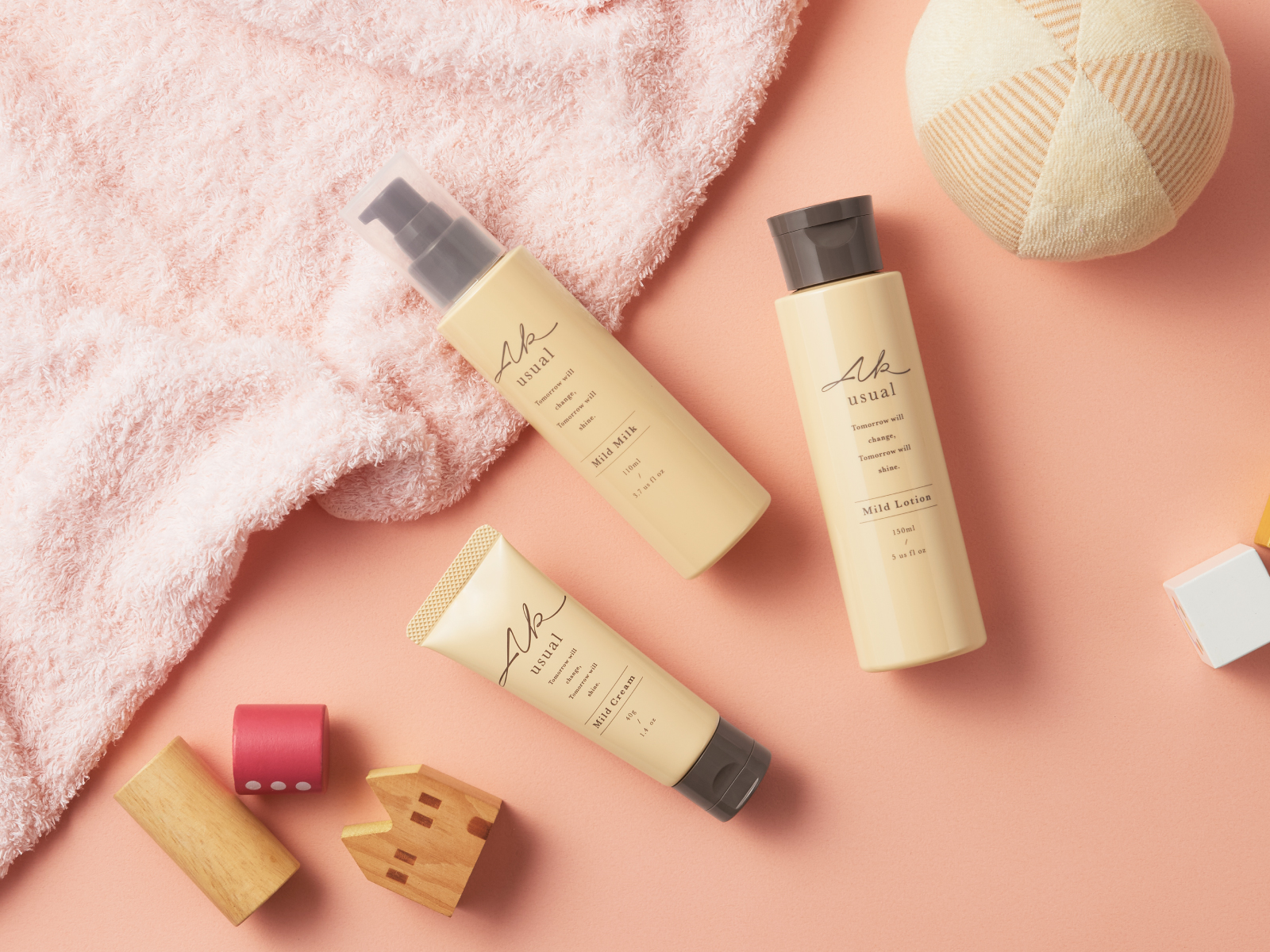 AK usual 3品セット（ローション、ミルク、クリーム）